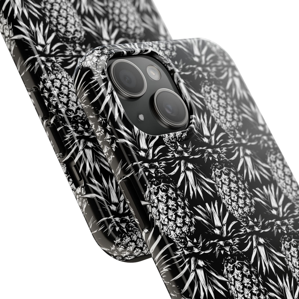 STUBBIE Phone Case for Apple iPhone - Black And White Pineapple Phone Case