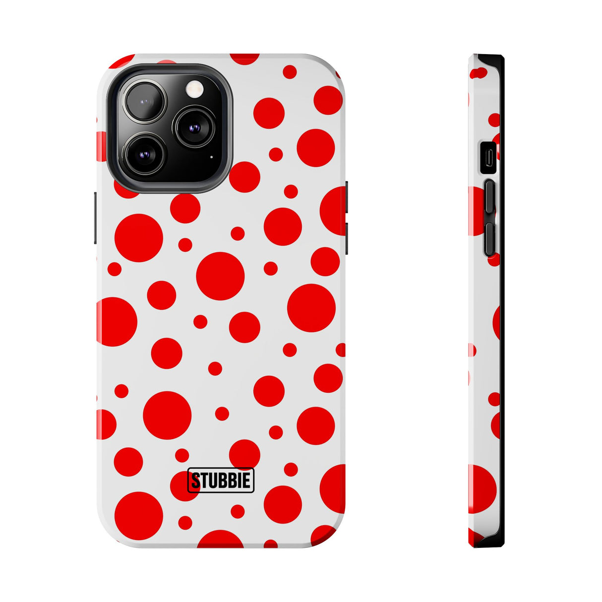 STUBBIE Phone Case for Apple iPhone - Red Polka Dot Phone Case