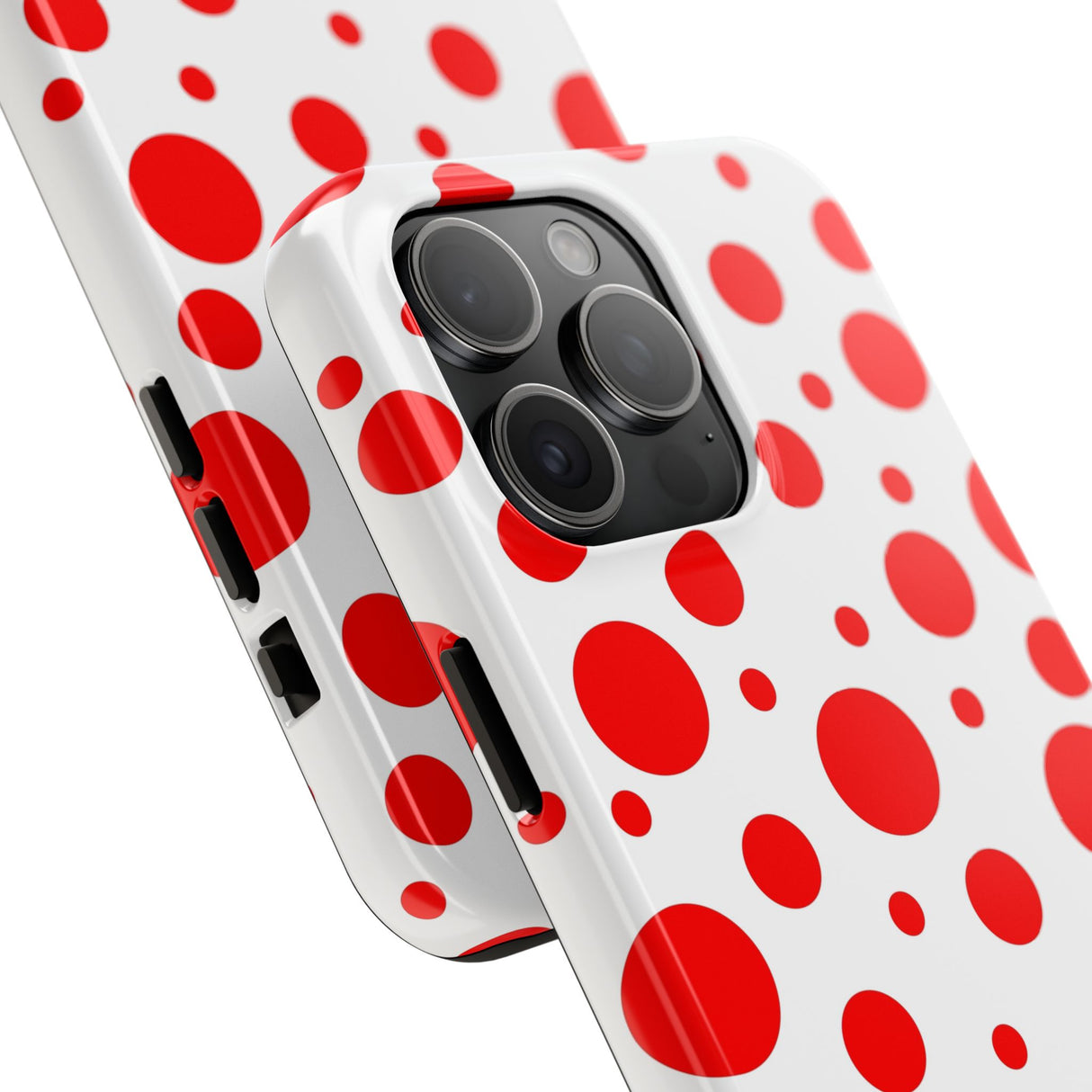 STUBBIE Phone Case for Apple iPhone - Red Polka Dot Phone Case