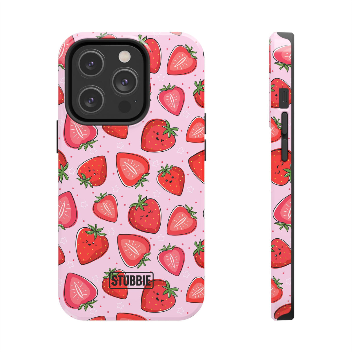 STUBBIE Phone Case for Apple iPhone - Smile Strawberry Phone Case