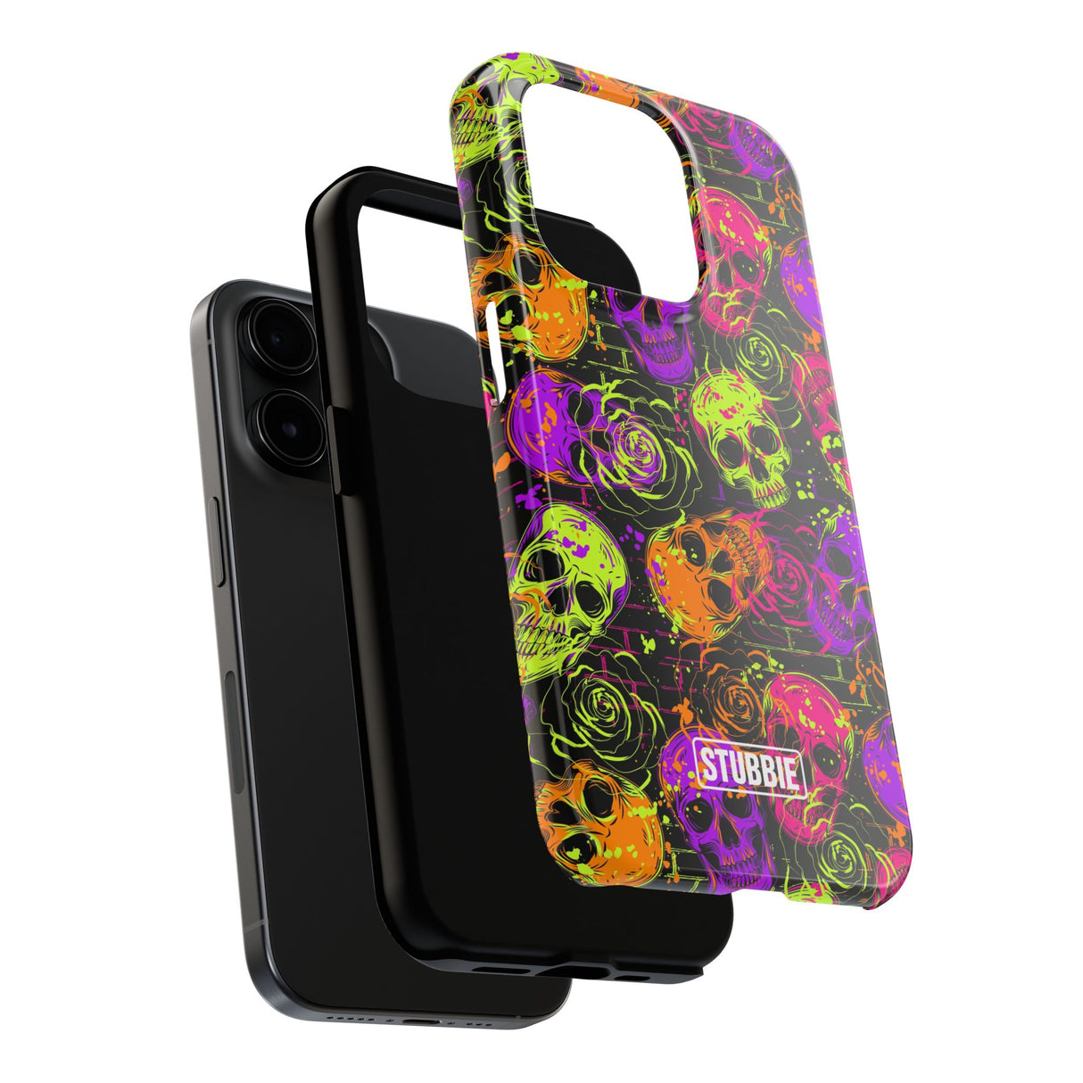 STUBBIE Phone Case for Apple iPhone - Neon Skulls Phone Case