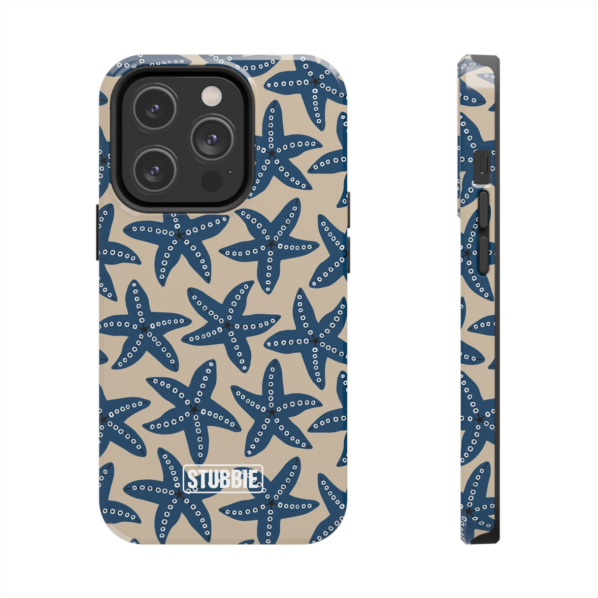 STUBBIE Phone Case for Apple iPhone - Blue Starfish Stubbie