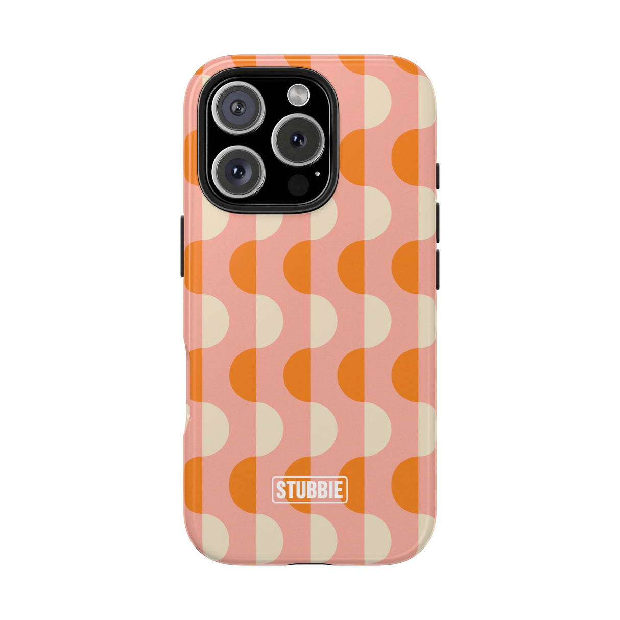 STUBBIE Phone Case for Apple iPhone - Orange Wave Phone Case