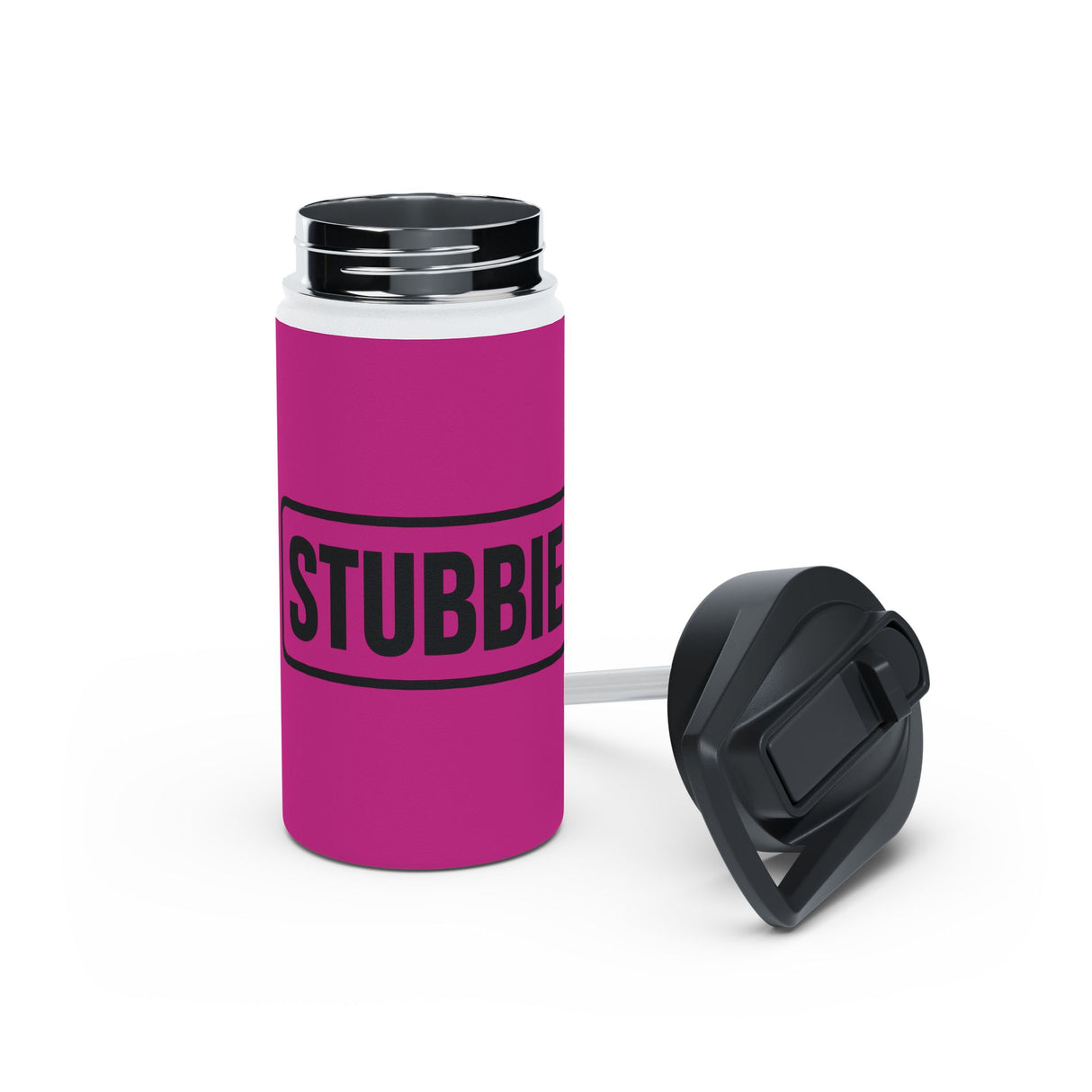 STUBBIE Stainless Steel Water Bottle - Pink Stubbie