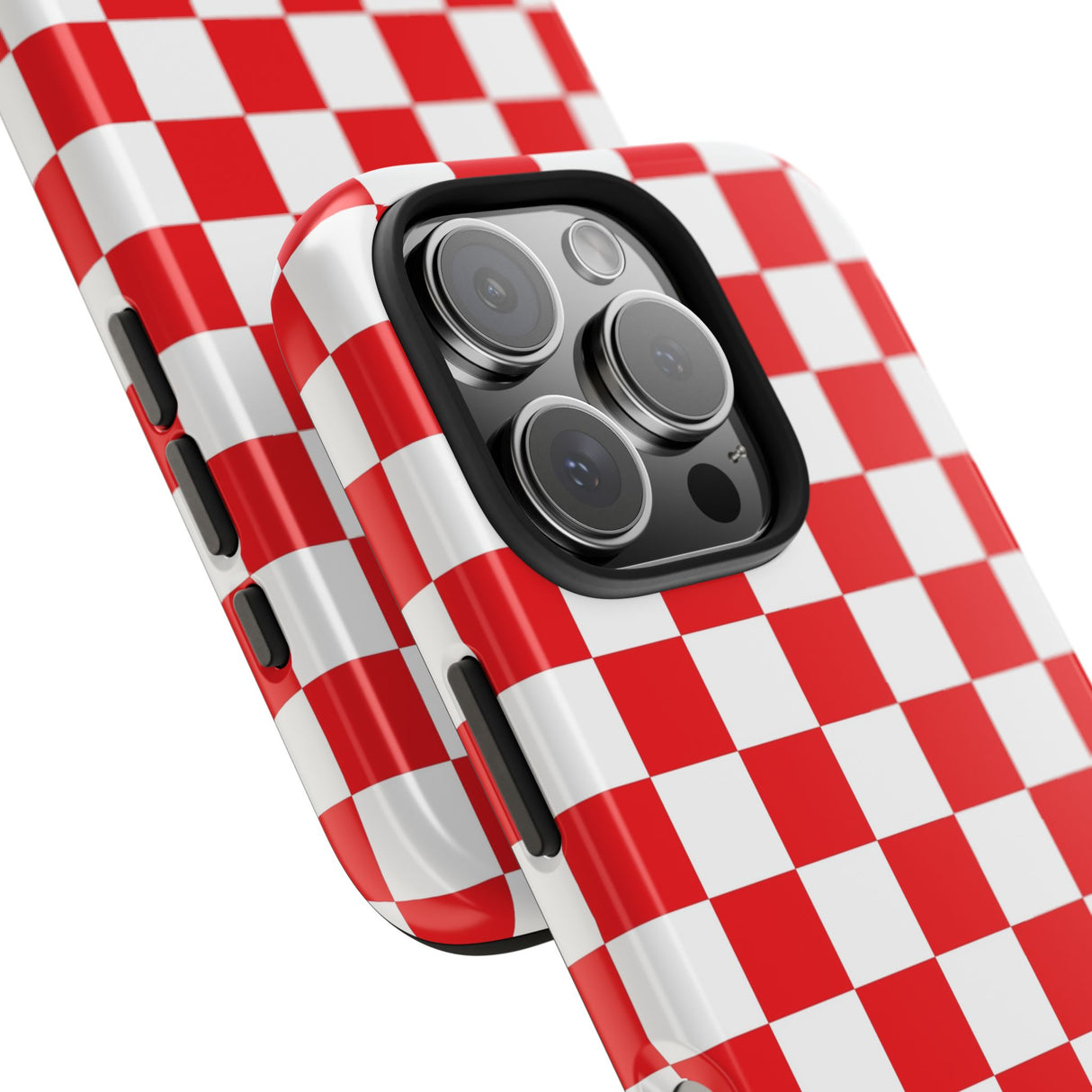 STUBBIE Phone Case for Apple iPhone - Red Checkered Phone Case