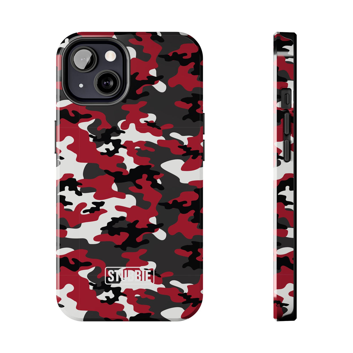 STUBBIE Phone Case for Apple iPhone - Red Camo Phone Case