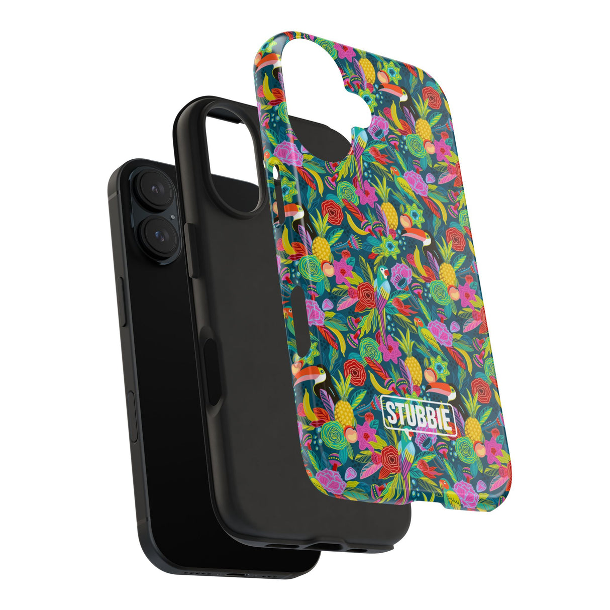 STUBBIE Phone Case for Apple iPhone - Hiding Jungle Birds Stubbie