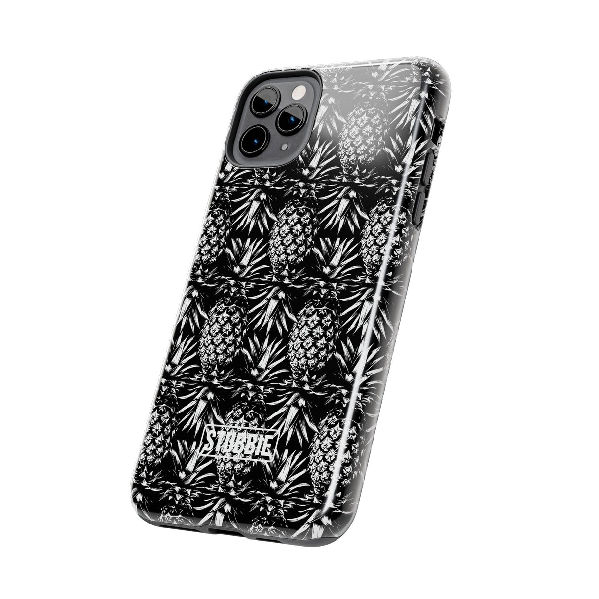 STUBBIE Phone Case for Apple iPhone - Black And White Pineapple Phone Case