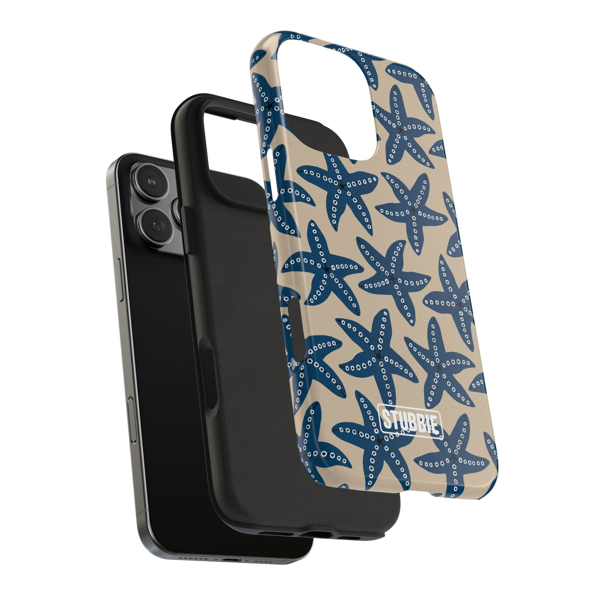 STUBBIE Phone Case for Apple iPhone - Blue Starfish Stubbie