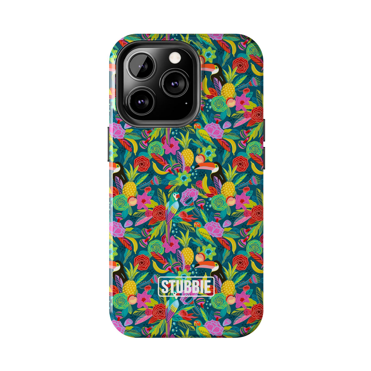 STUBBIE Phone Case for Apple iPhone - Hiding Jungle Birds Stubbie