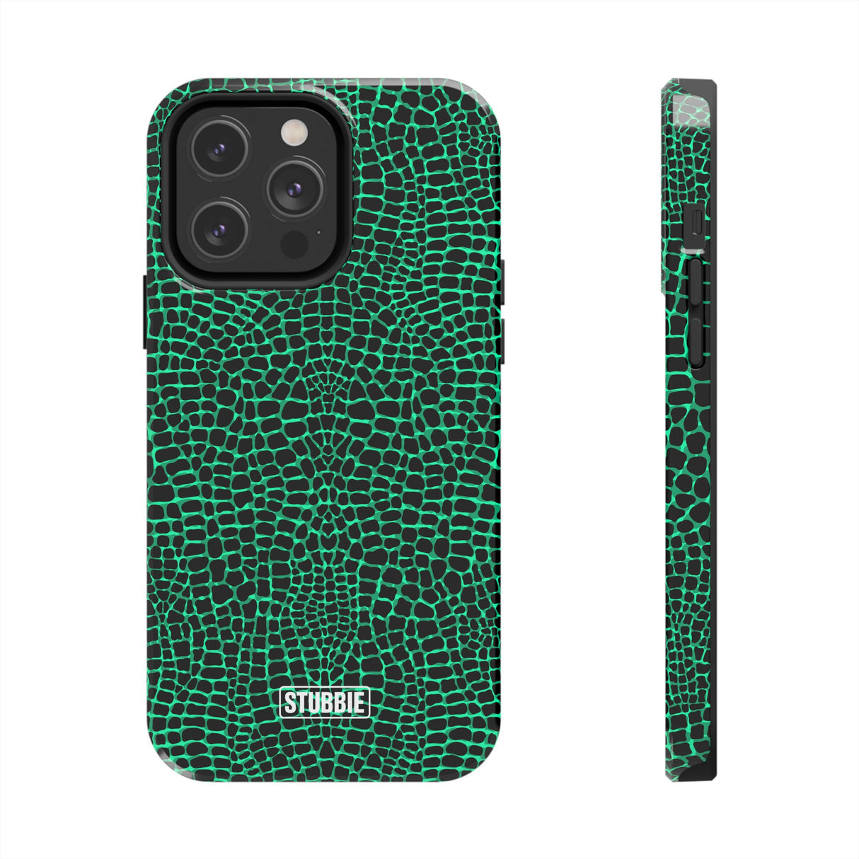 STUBBIE Phone Case for Apple iPhone - Green Croc Phone Case