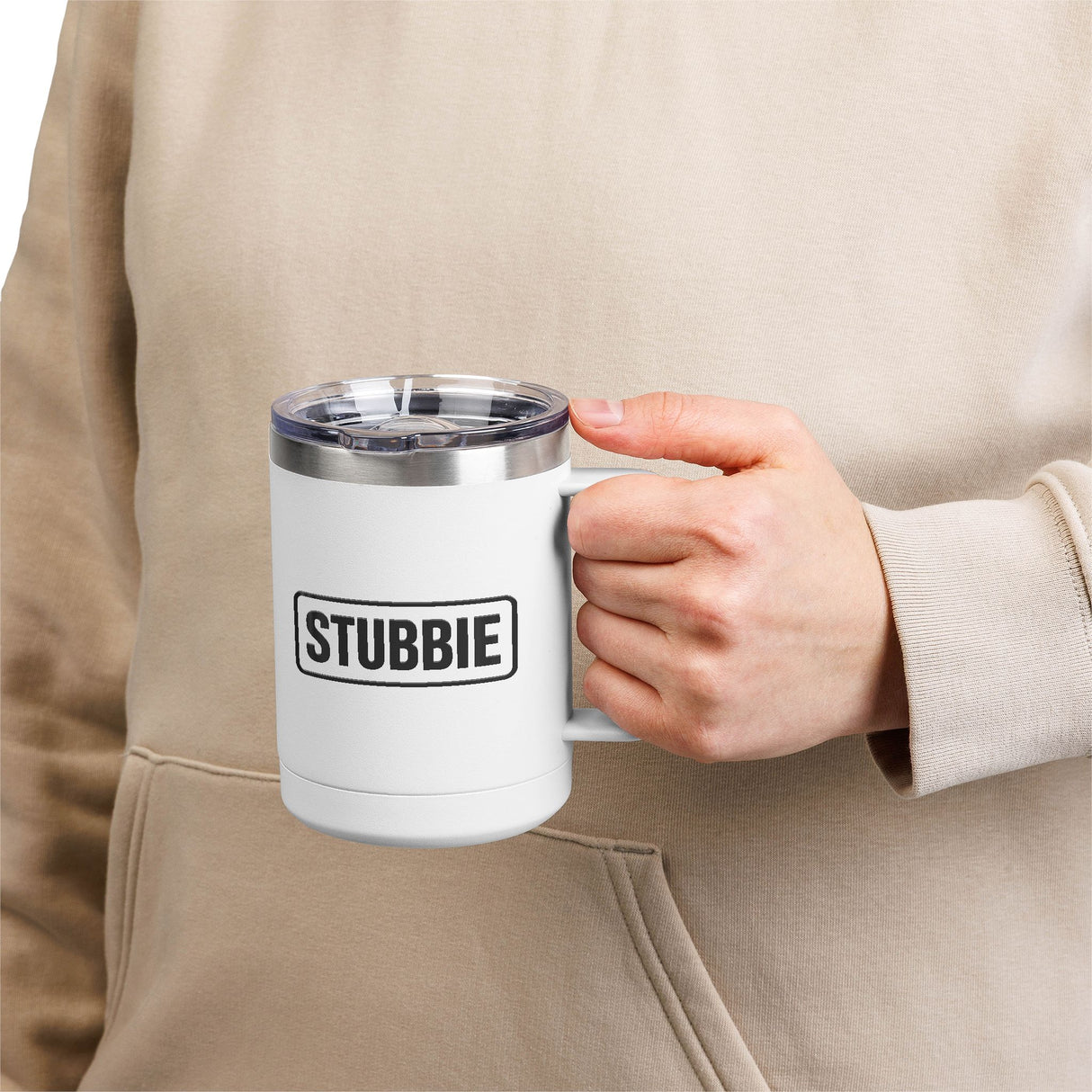 STUBBIE Coffee Mug Tumbler, 15oz - Classic Stubbie