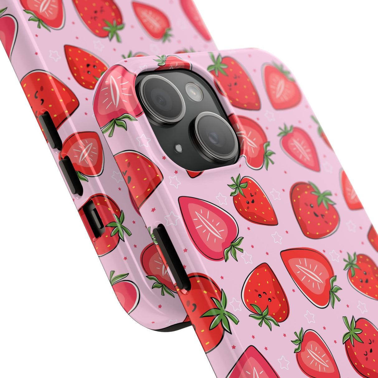 STUBBIE Phone Case for Apple iPhone - Smile Strawberry Phone Case