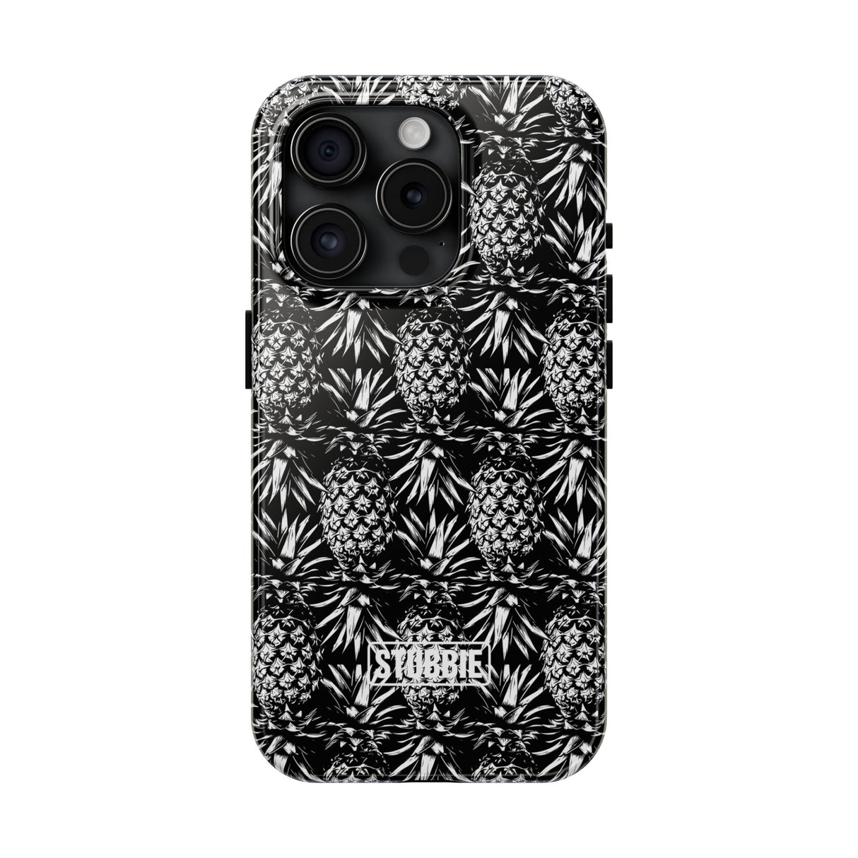 STUBBIE Phone Case for Apple iPhone - Black And White Pineapple Phone Case
