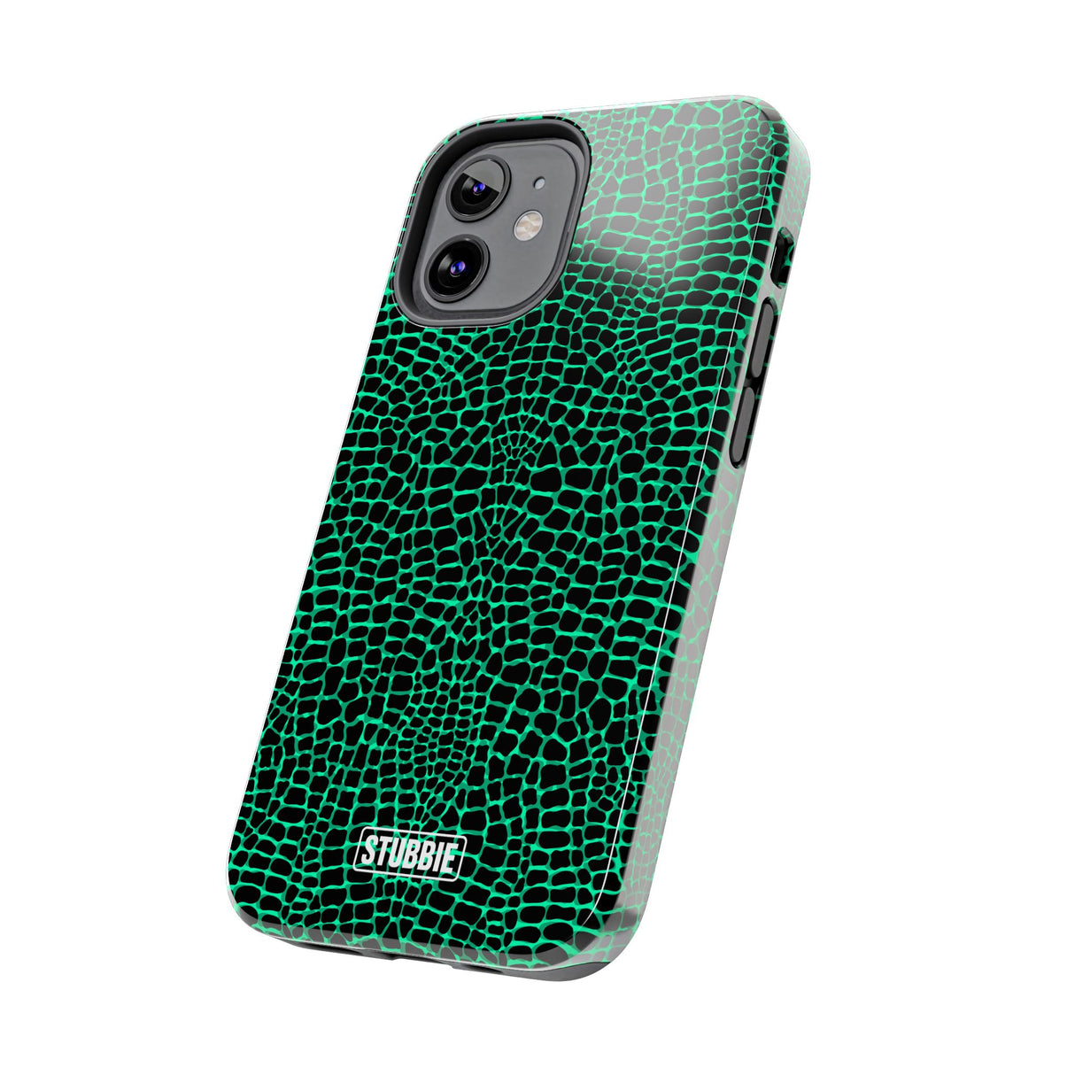 STUBBIE Phone Case for Apple iPhone - Green Croc Phone Case