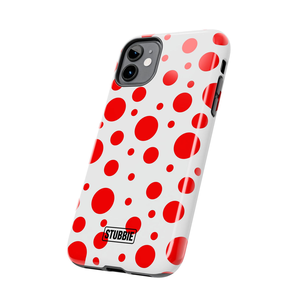 STUBBIE Phone Case for Apple iPhone - Red Polka Dot Phone Case