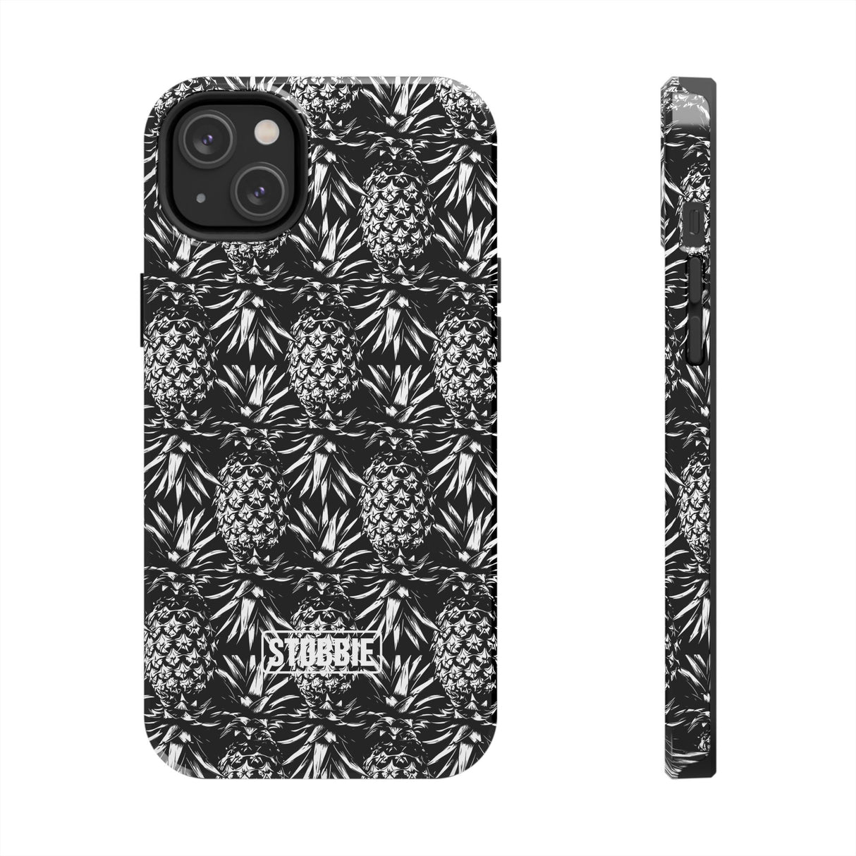 STUBBIE Phone Case for Apple iPhone - Black And White Pineapple Phone Case
