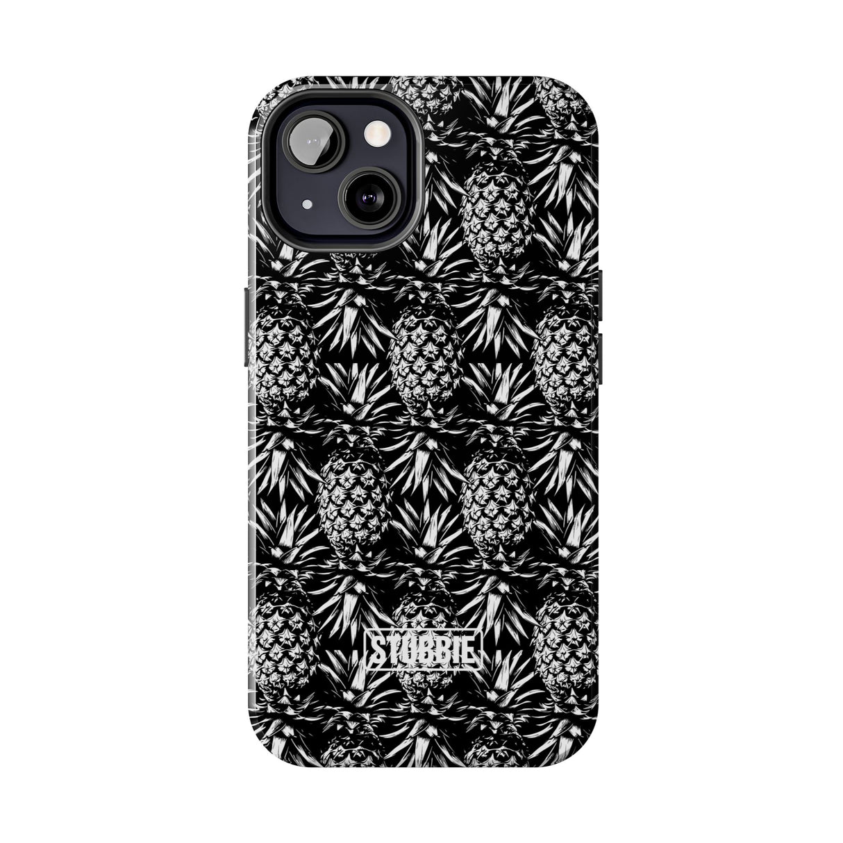 STUBBIE Phone Case for Apple iPhone - Black And White Pineapple Phone Case
