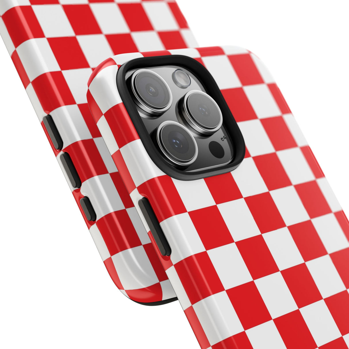 STUBBIE Phone Case for Apple iPhone - Red Checkered Phone Case