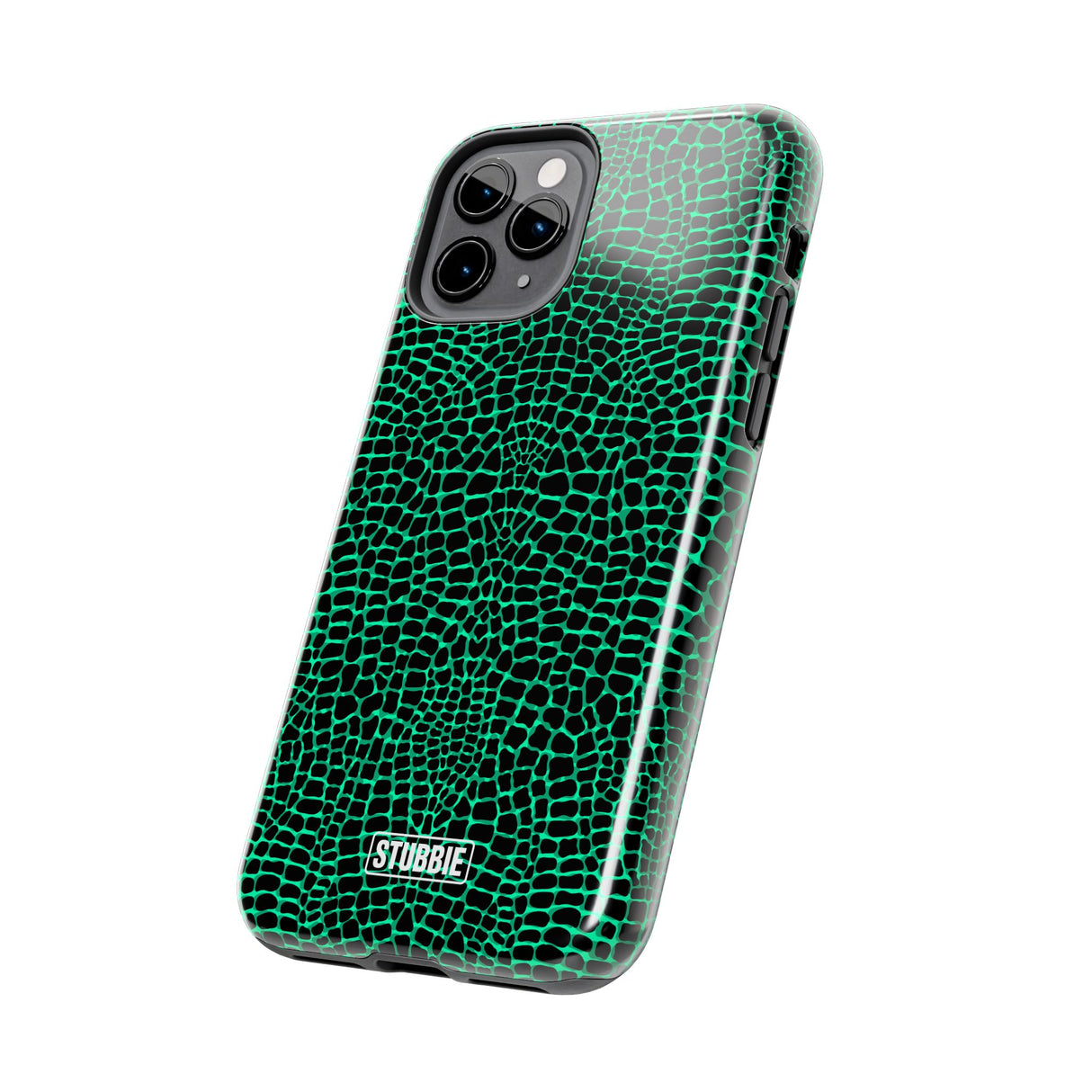 STUBBIE Phone Case for Apple iPhone - Green Croc Phone Case