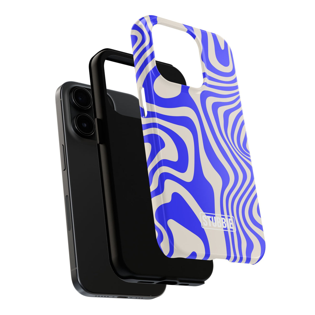 STUBBIE Phone Case for Apple iPhone - Crazy Blue Phone Case