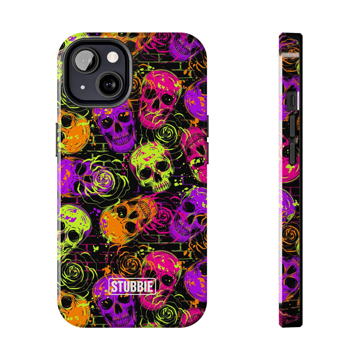 STUBBIE Phone Case for Apple iPhone - Neon Skulls Phone Case