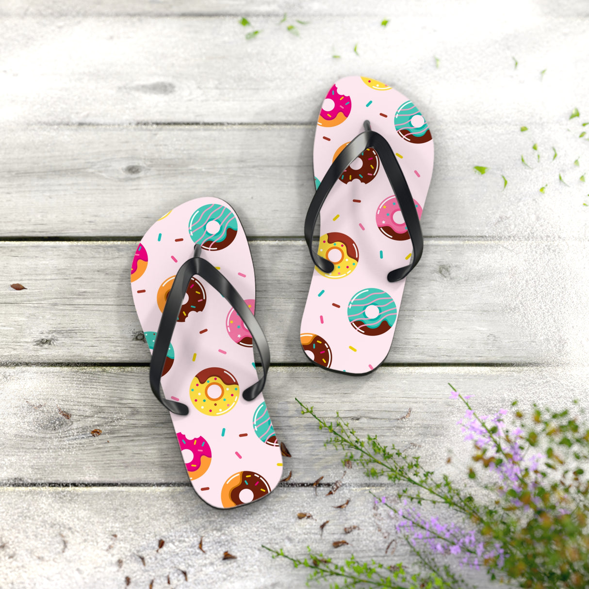STUBBIE Flip Flops - Donuts STUBBIE