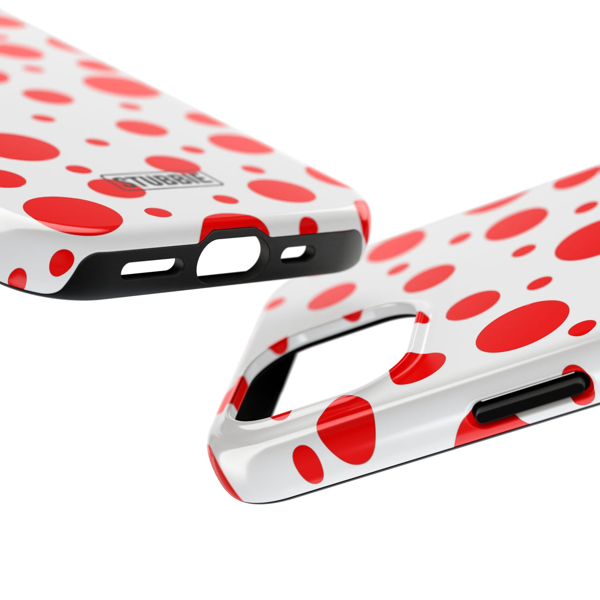 STUBBIE Phone Case for Apple iPhone - Red Polka Dot Phone Case