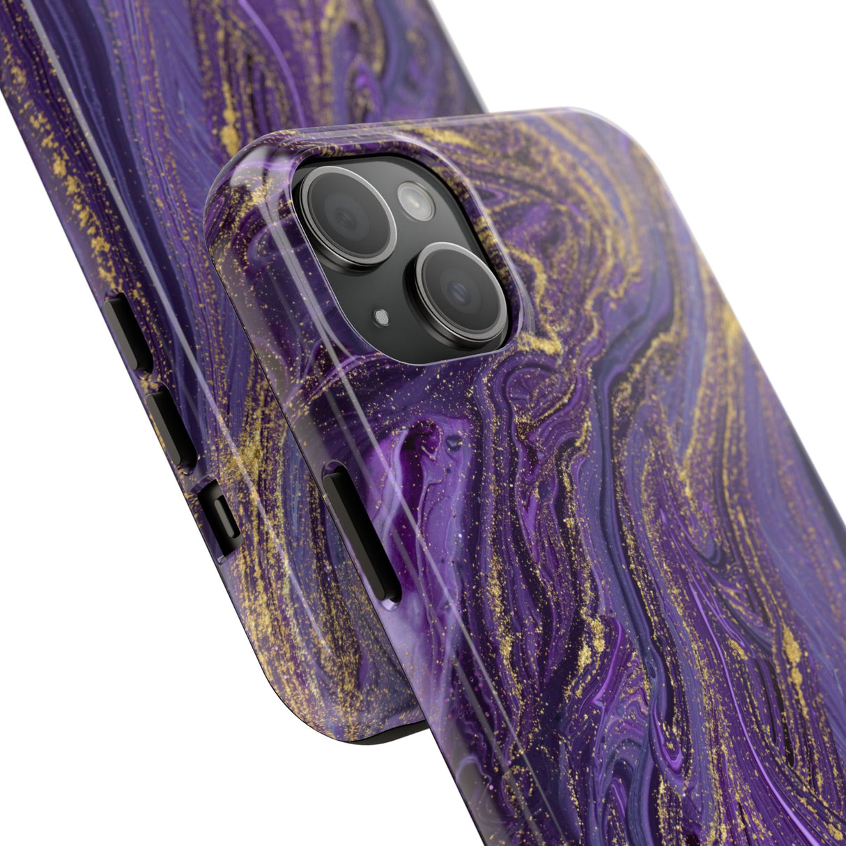 STUBBIE Phone Case for Apple iPhone - Purple Marble Phone Case