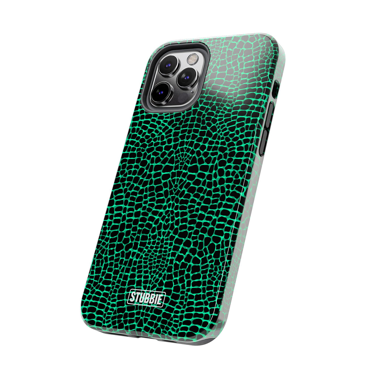 STUBBIE Phone Case for Apple iPhone - Green Croc Phone Case
