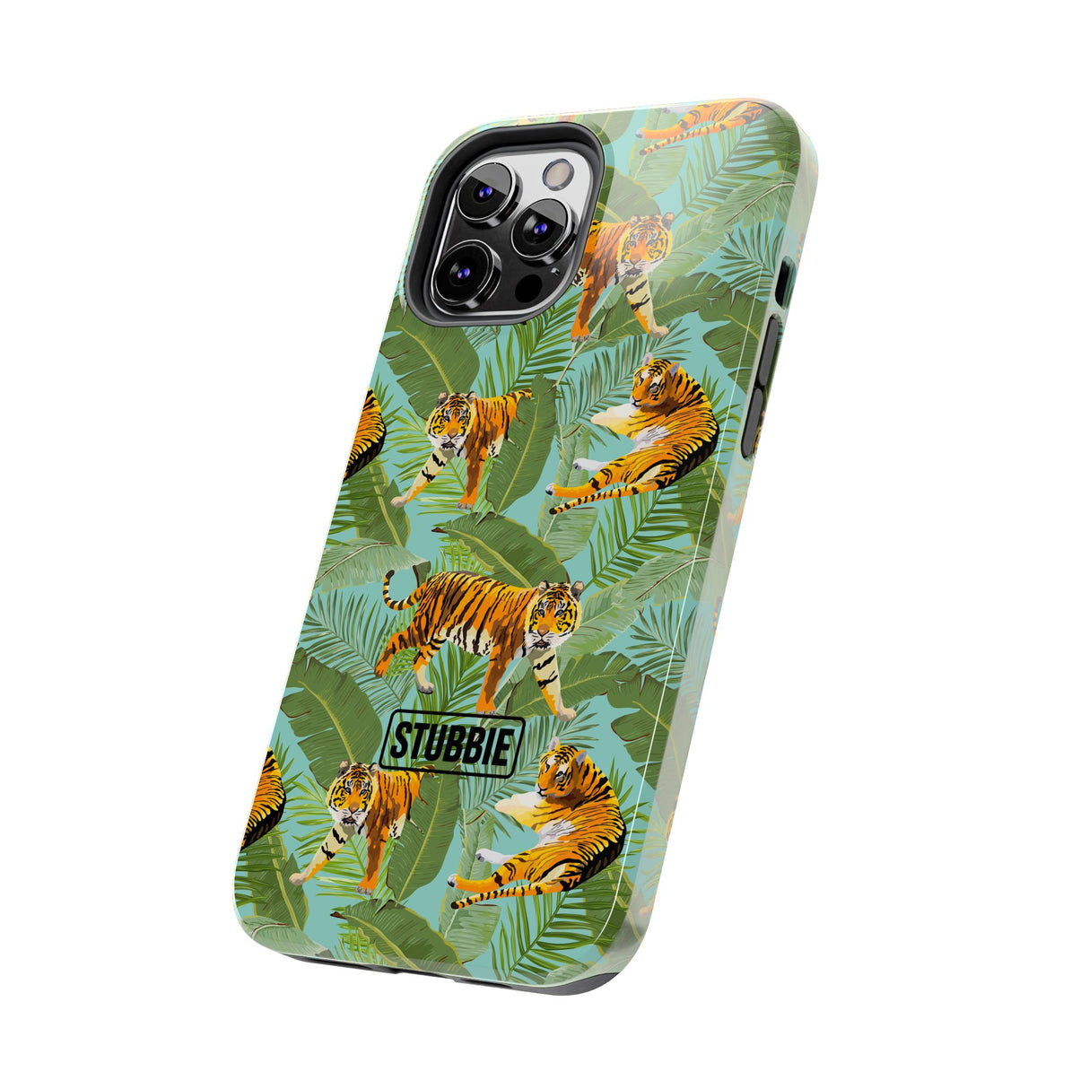 STUBBIE Phone Case for Apple iPhone - Jungle Tiger Stubbie