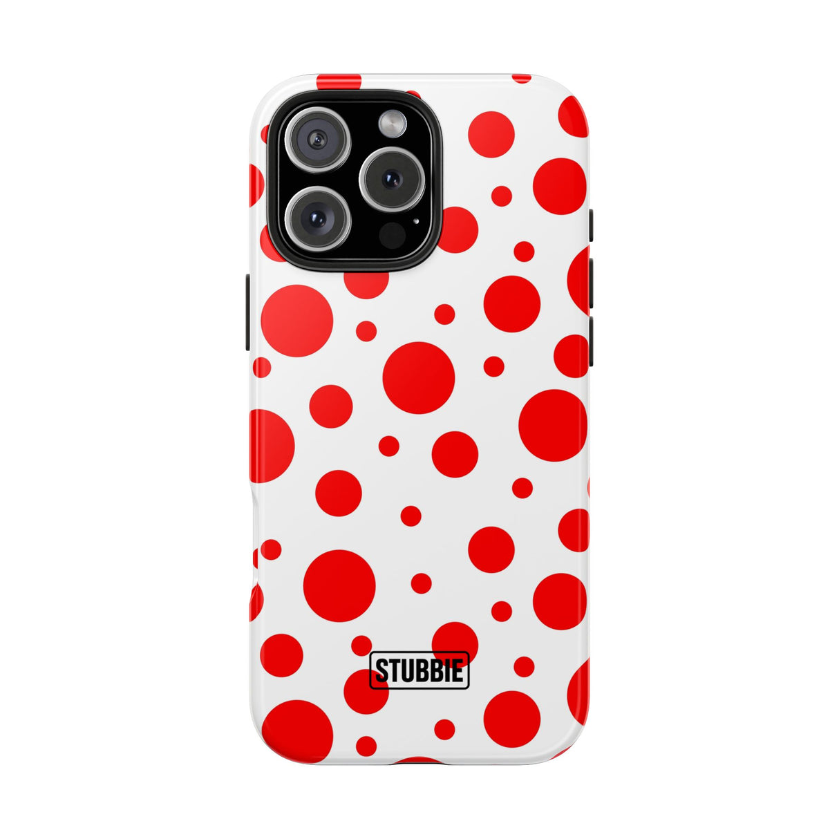 STUBBIE Phone Case for Apple iPhone - Red Polka Dot Phone Case