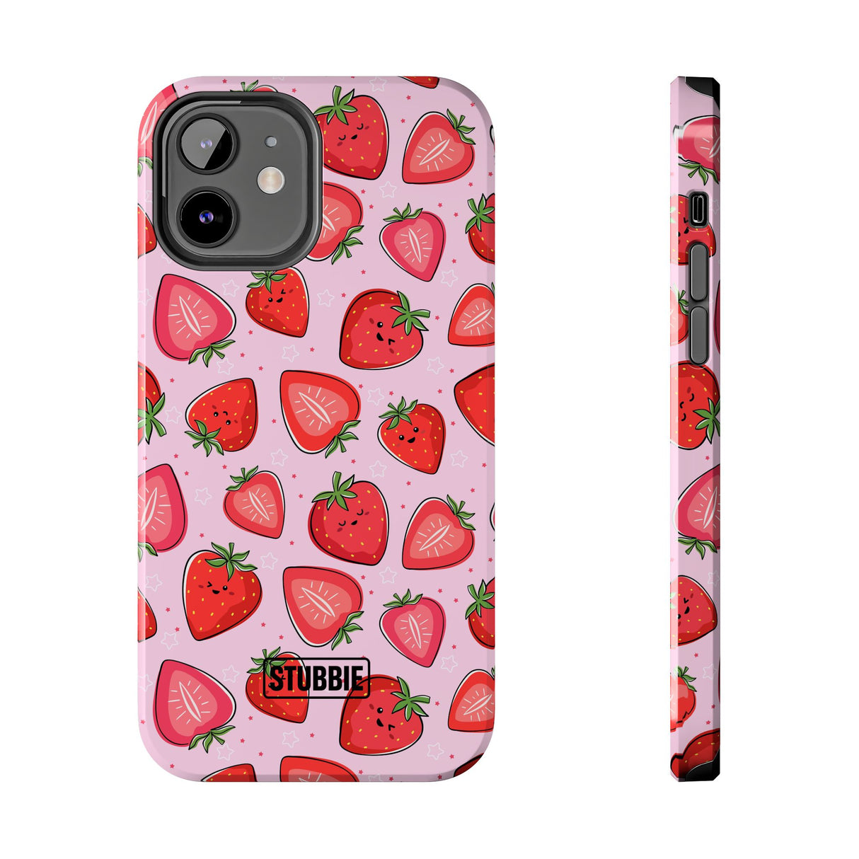 STUBBIE Phone Case for Apple iPhone - Smile Strawberry Phone Case