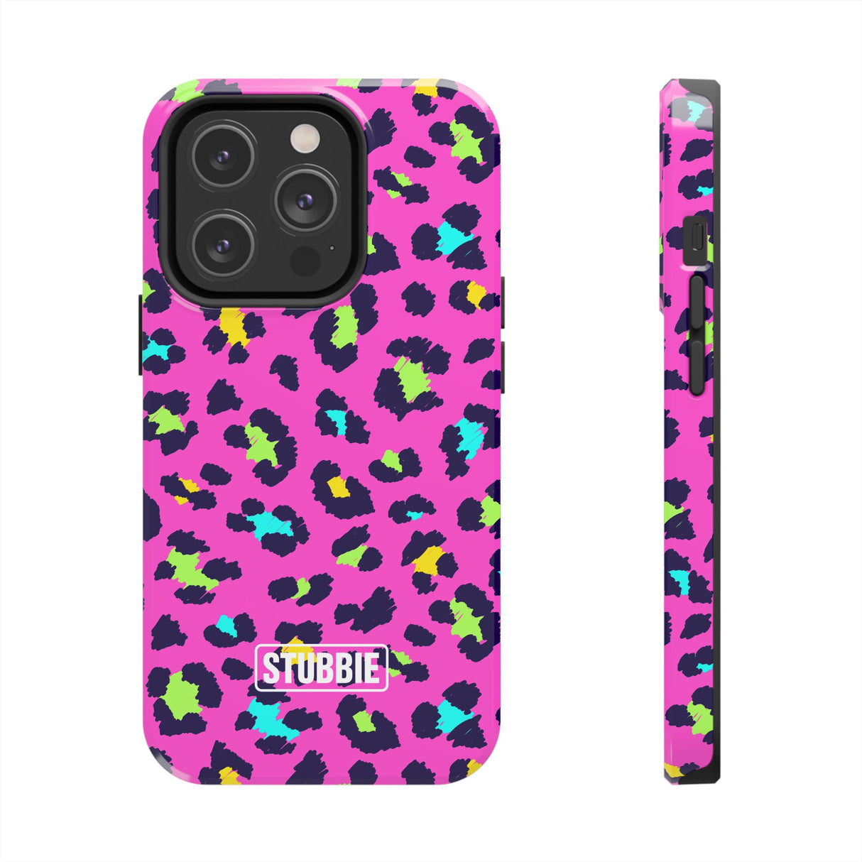 STUBBIE Phone Case for Apple iPhone - Disco Leopard Stubbie