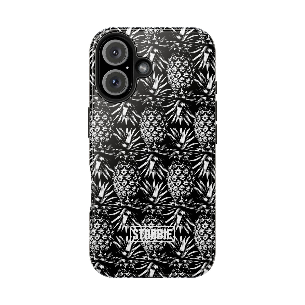 STUBBIE Phone Case for Apple iPhone - Black And White Pineapple Phone Case