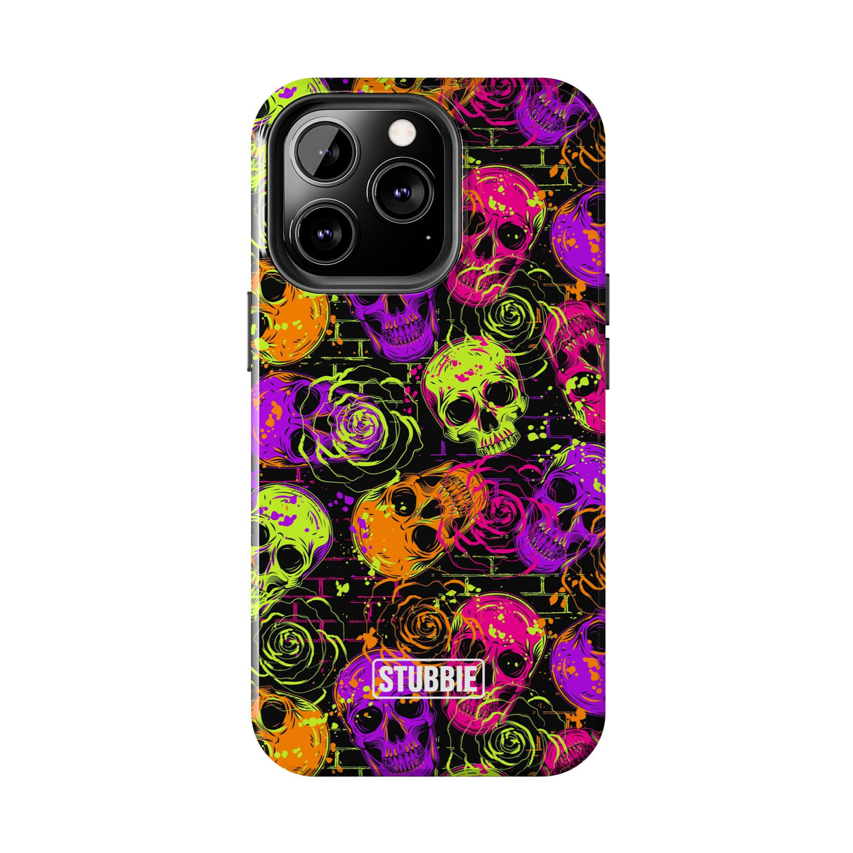 STUBBIE Phone Case for Apple iPhone - Neon Skulls Phone Case