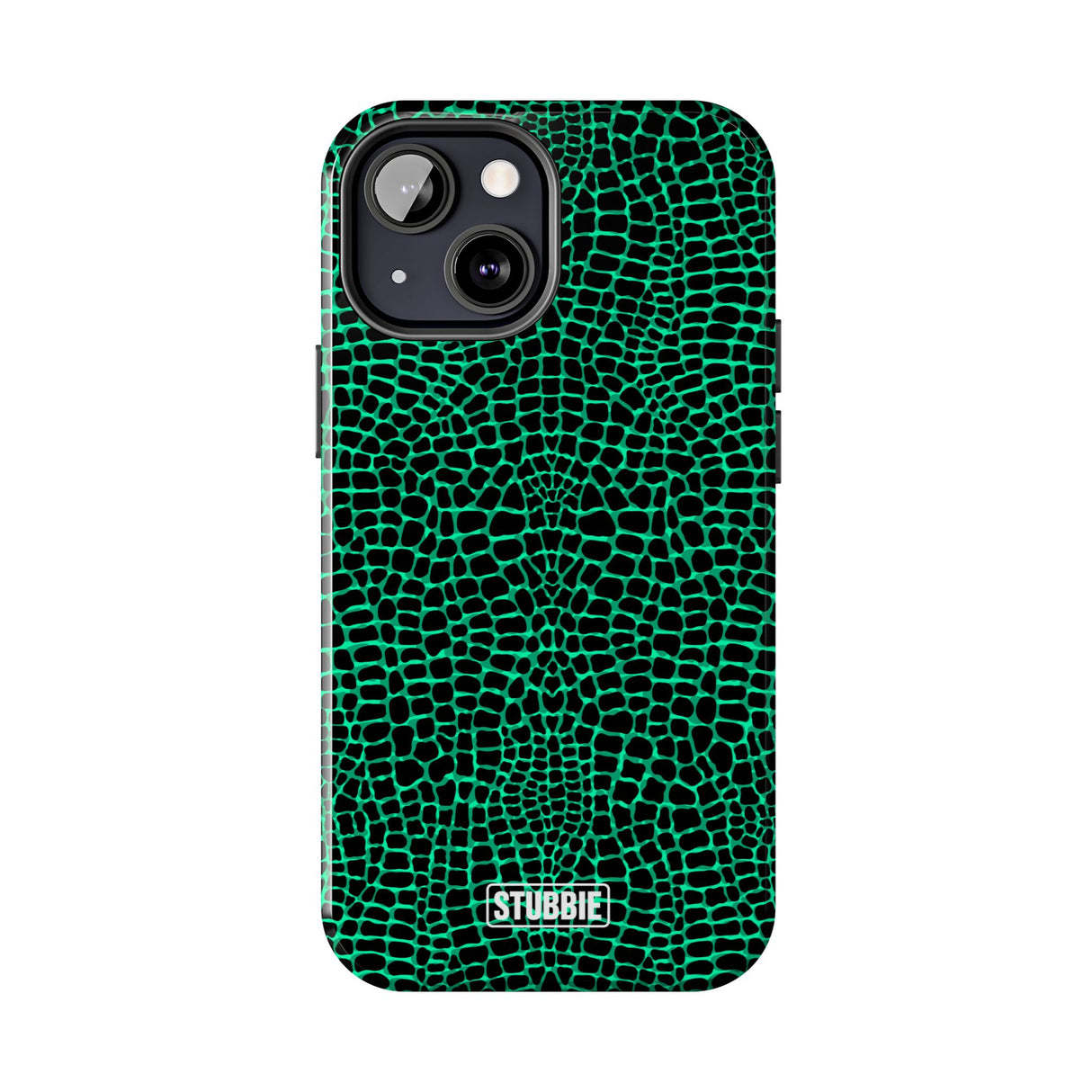 STUBBIE Phone Case for Apple iPhone - Green Croc Phone Case