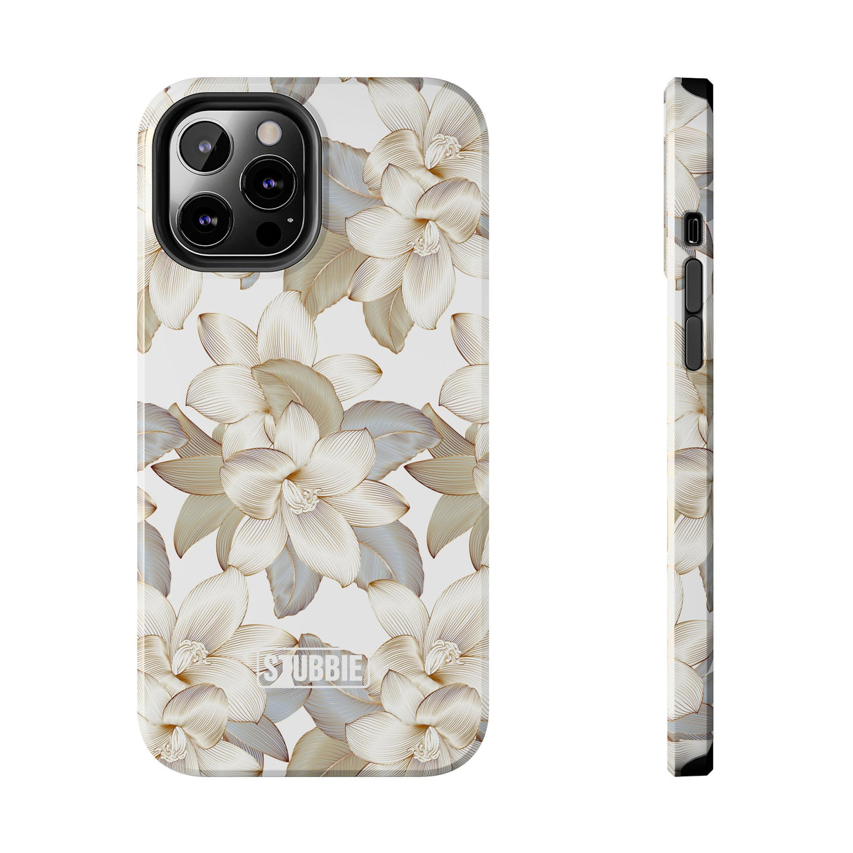 STUBBIE Phone Case for Apple iPhone - White Flowers Phone Case