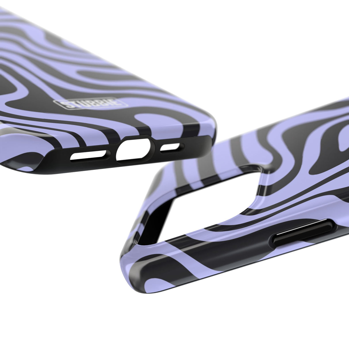 STUBBIE Phone Case for Apple iPhone - Crazy Zebra Stubbie