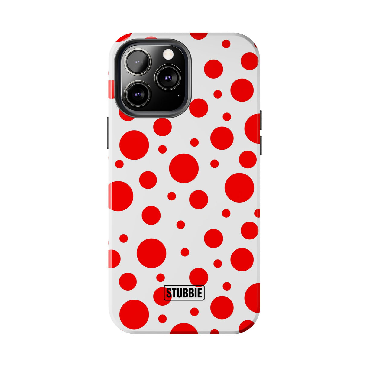 STUBBIE Phone Case for Apple iPhone - Red Polka Dot Phone Case