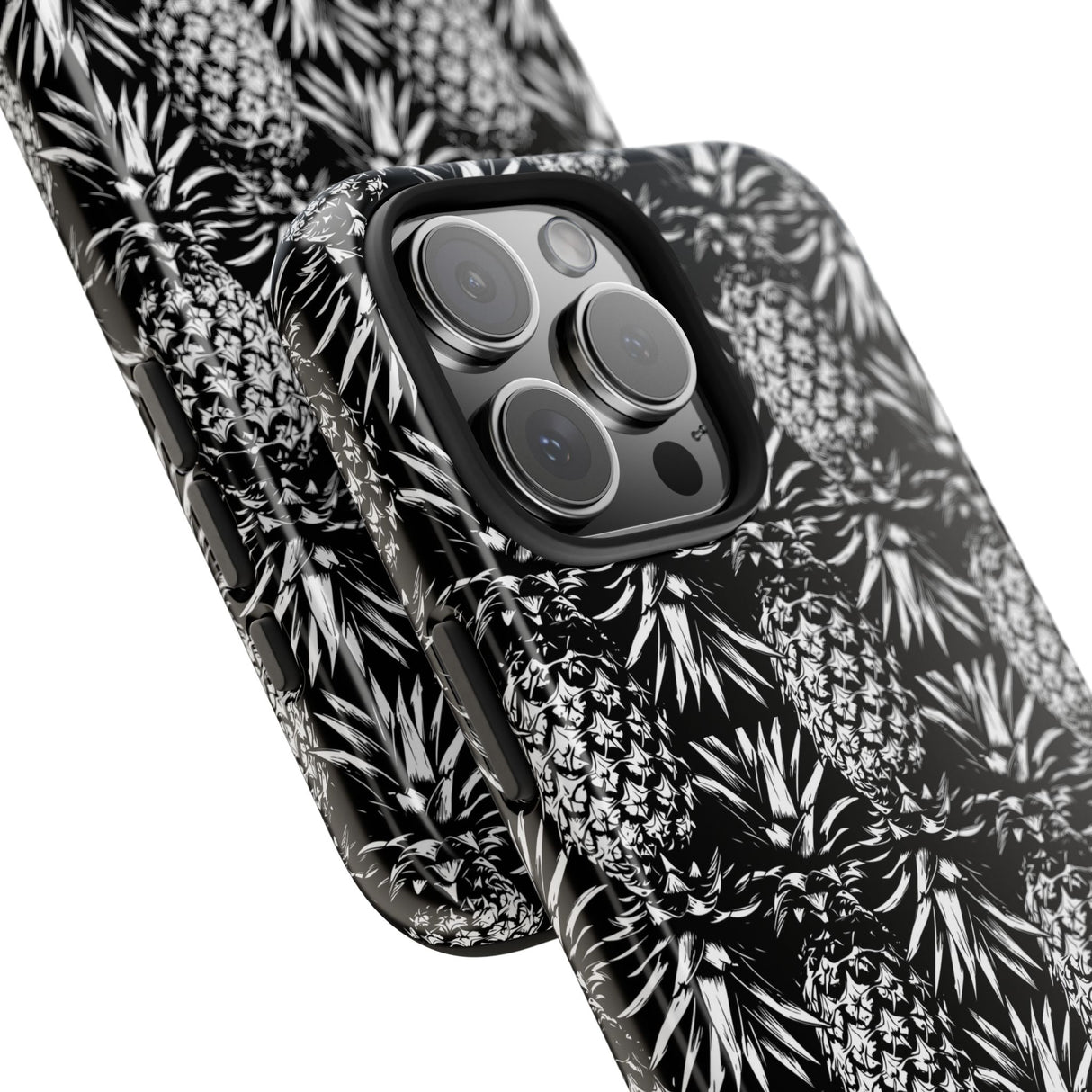 STUBBIE Phone Case for Apple iPhone - Black And White Pineapple Phone Case