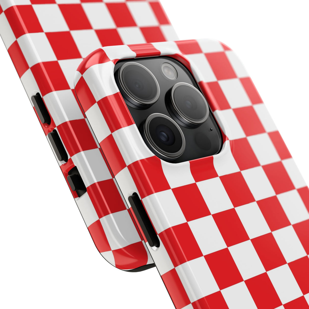 STUBBIE Phone Case for Apple iPhone - Red Checkered Phone Case