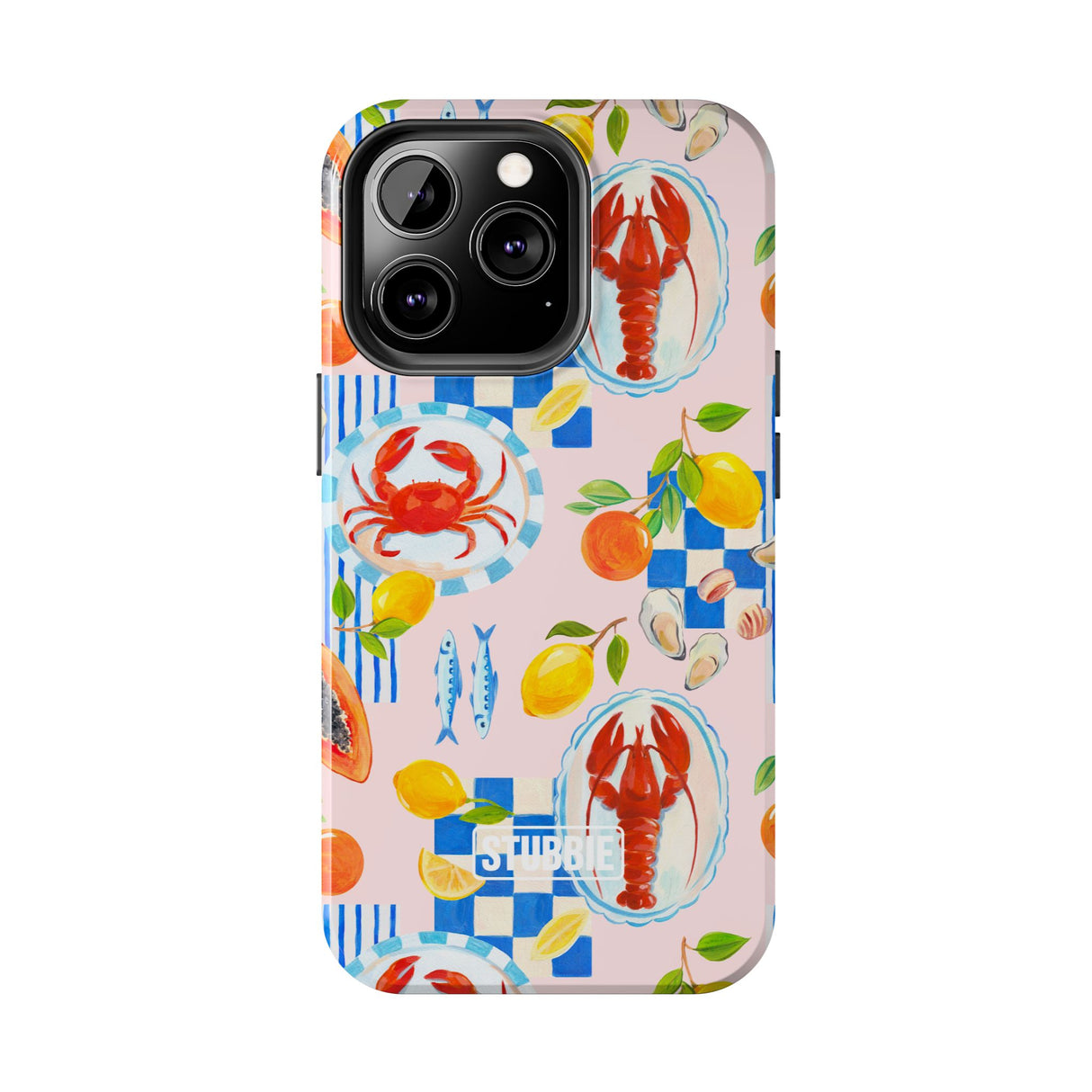 STUBBIE Phone Case for Apple iPhone - Italian Summer Seafood Stubbie
