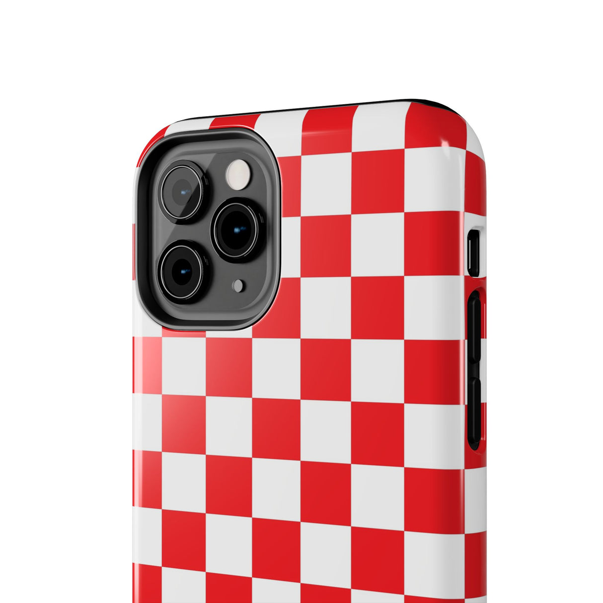 STUBBIE Phone Case for Apple iPhone - Red Checkered Phone Case