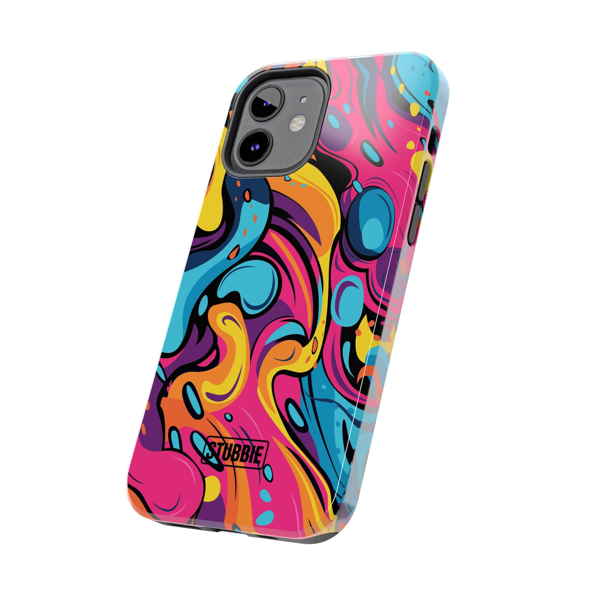 STUBBIE Phone Case for Apple iPhone - Messy Bright Paint Phone Case