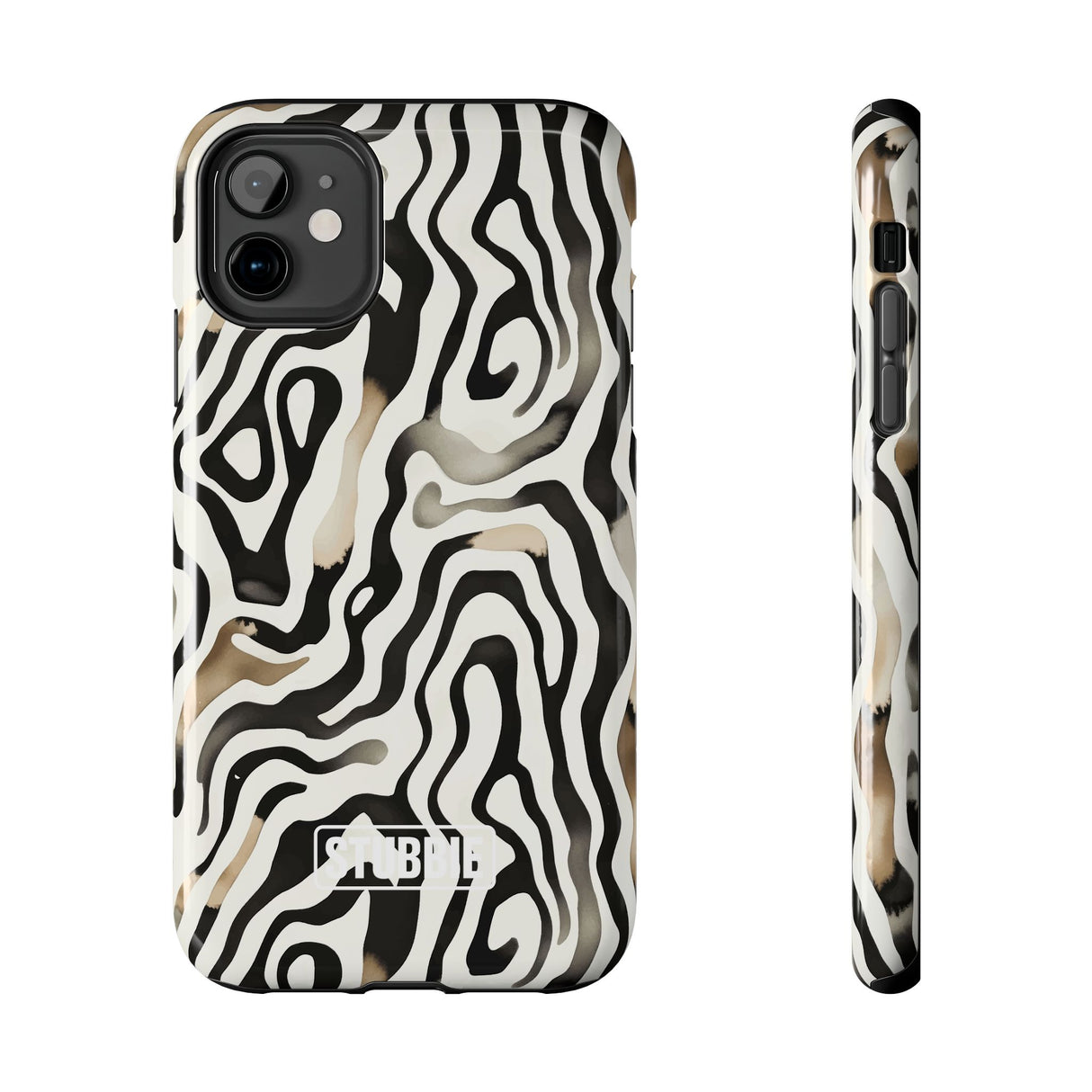 STUBBIE Phone Case for Apple iPhone - Weird Zebra Stubbie