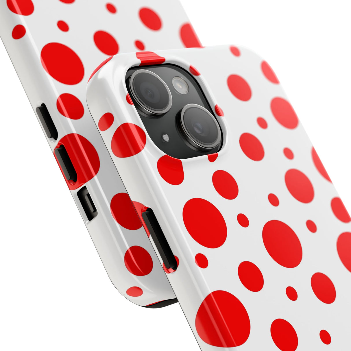STUBBIE Phone Case for Apple iPhone - Red Polka Dot Phone Case