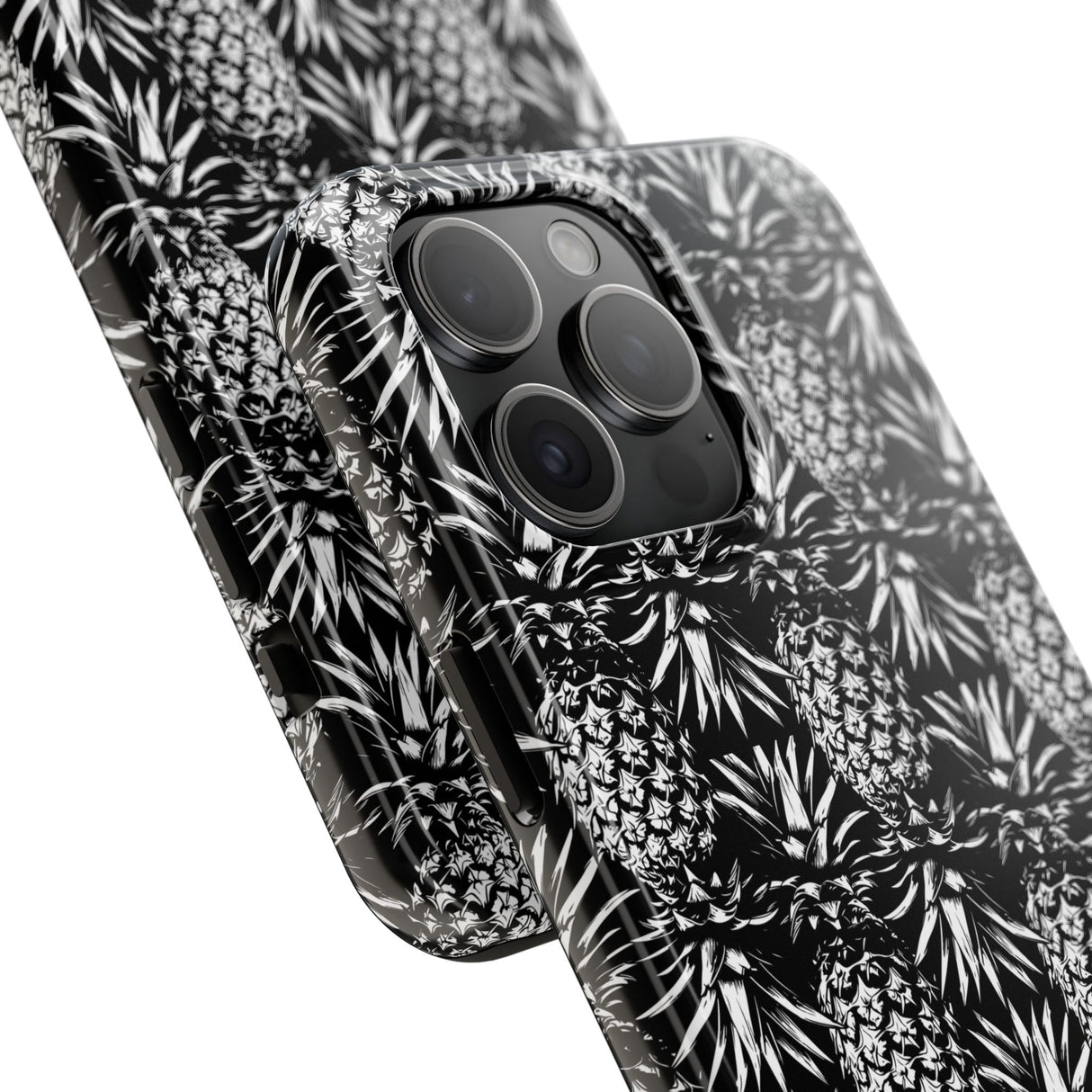 STUBBIE Phone Case for Apple iPhone - Black And White Pineapple Phone Case