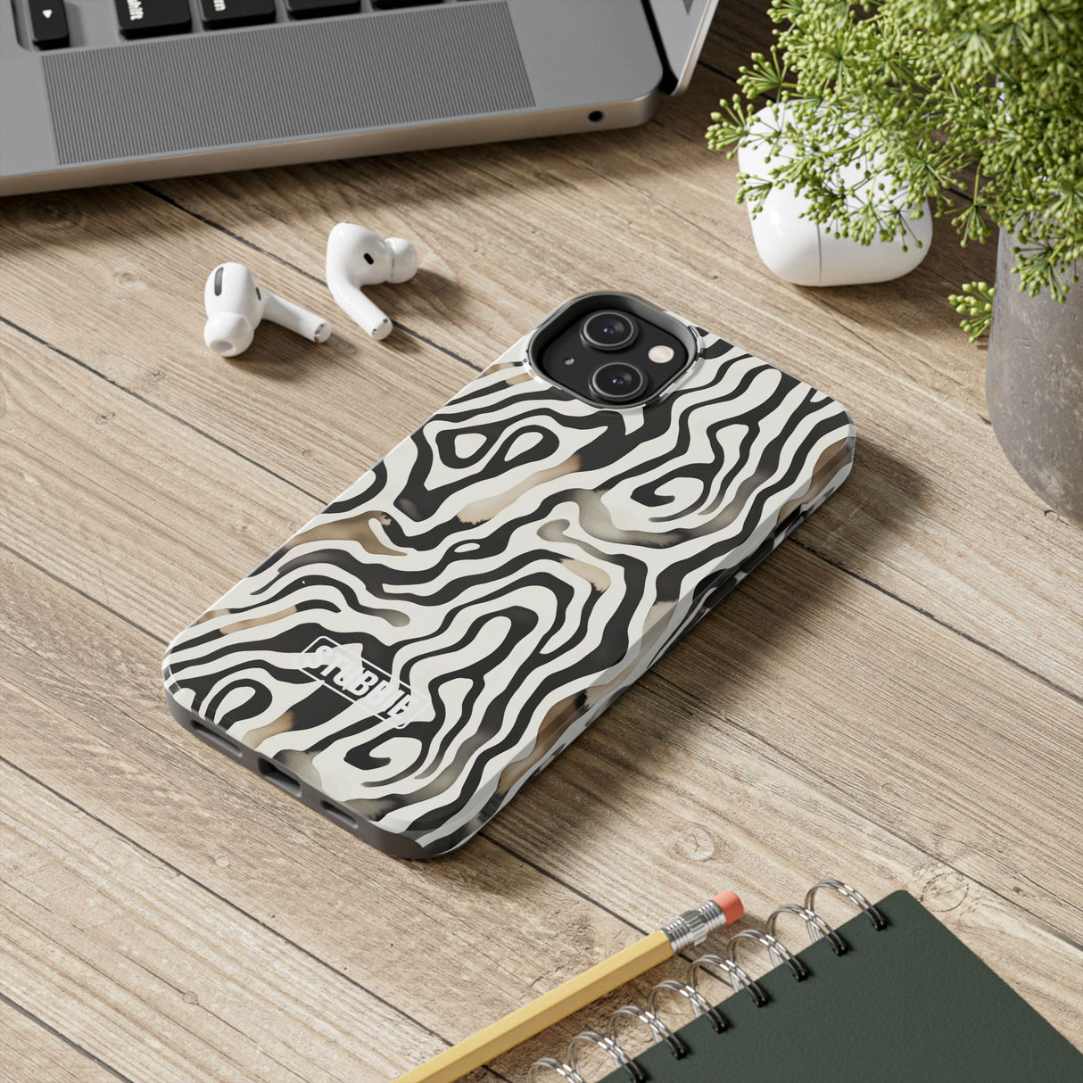 STUBBIE Phone Case for Apple iPhone - Weird Zebra Stubbie