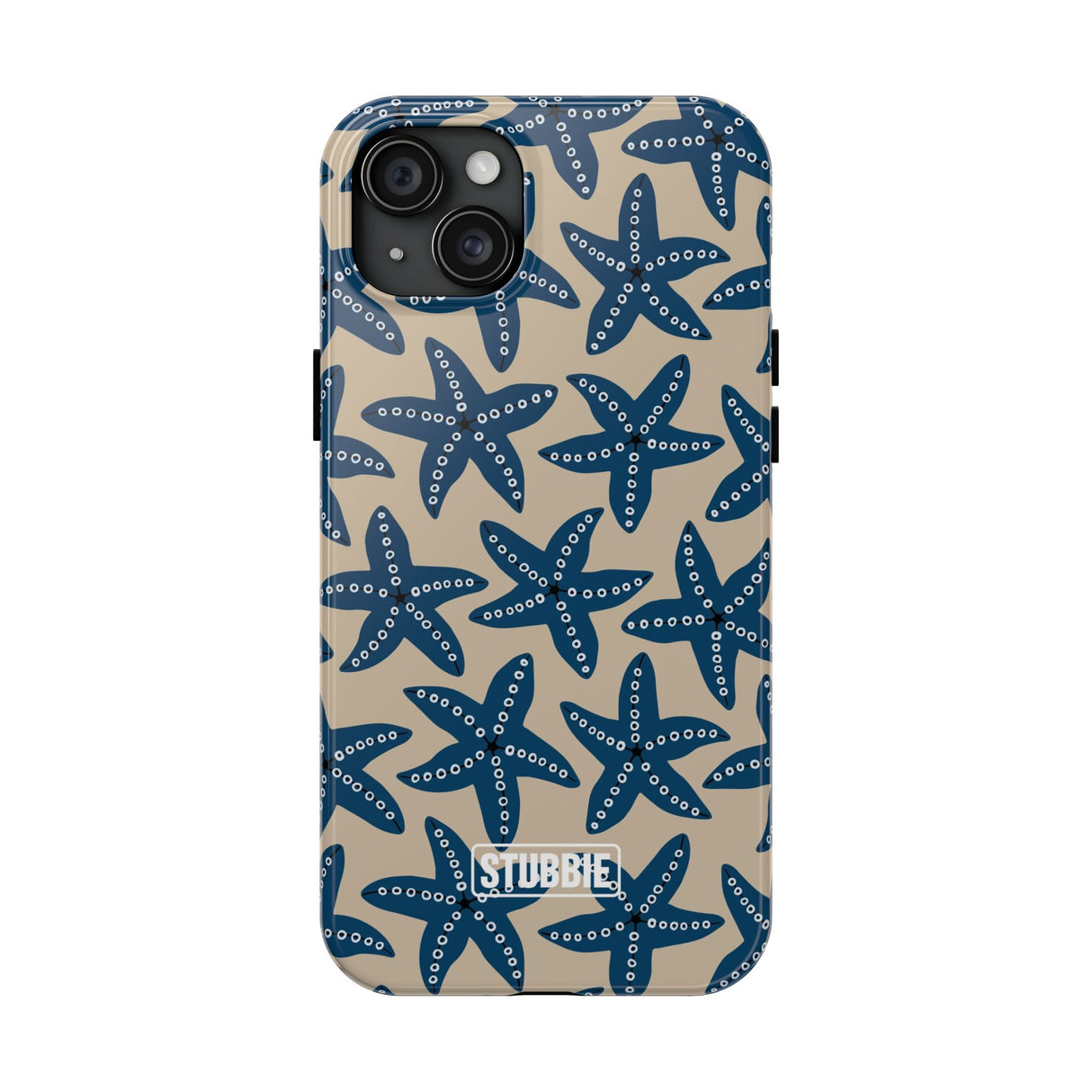 STUBBIE Phone Case for Apple iPhone - Blue Starfish Stubbie